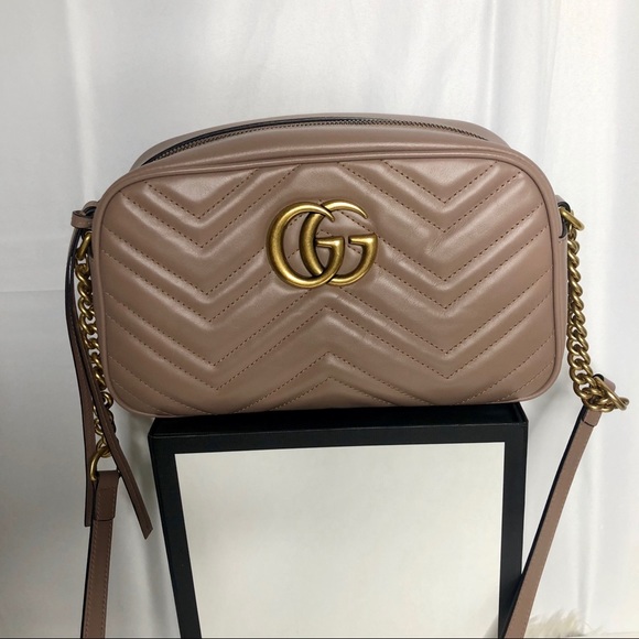 Gucci Handbags - Gucci Marmont Matelesse Small Crossbody Bag